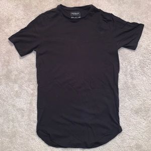 PacSun black longline t shirt